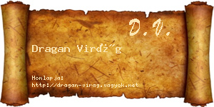 Dragan Virág névjegykártya